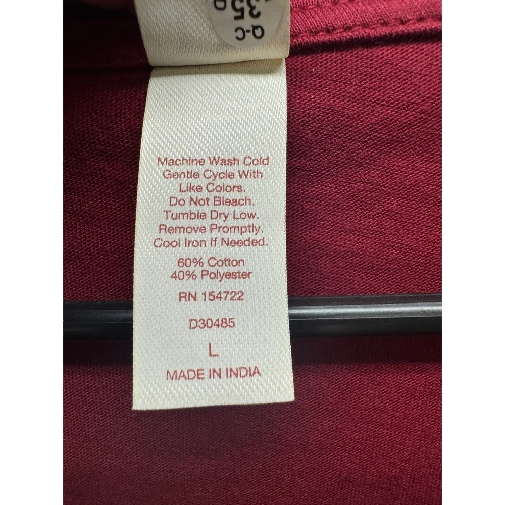 Bare Necessities Cotton Jersey Sleep Shirt Women‎ L Tibetan Red Heart Graphic